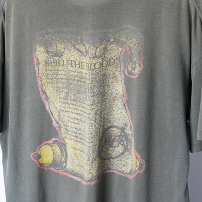 VINTAGE SLAYER SPILL THE BLOOD SCROLL TEE