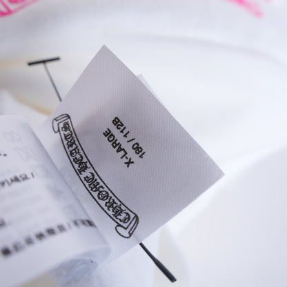 CH WHITE FLORAL HOT PINK HOODIE