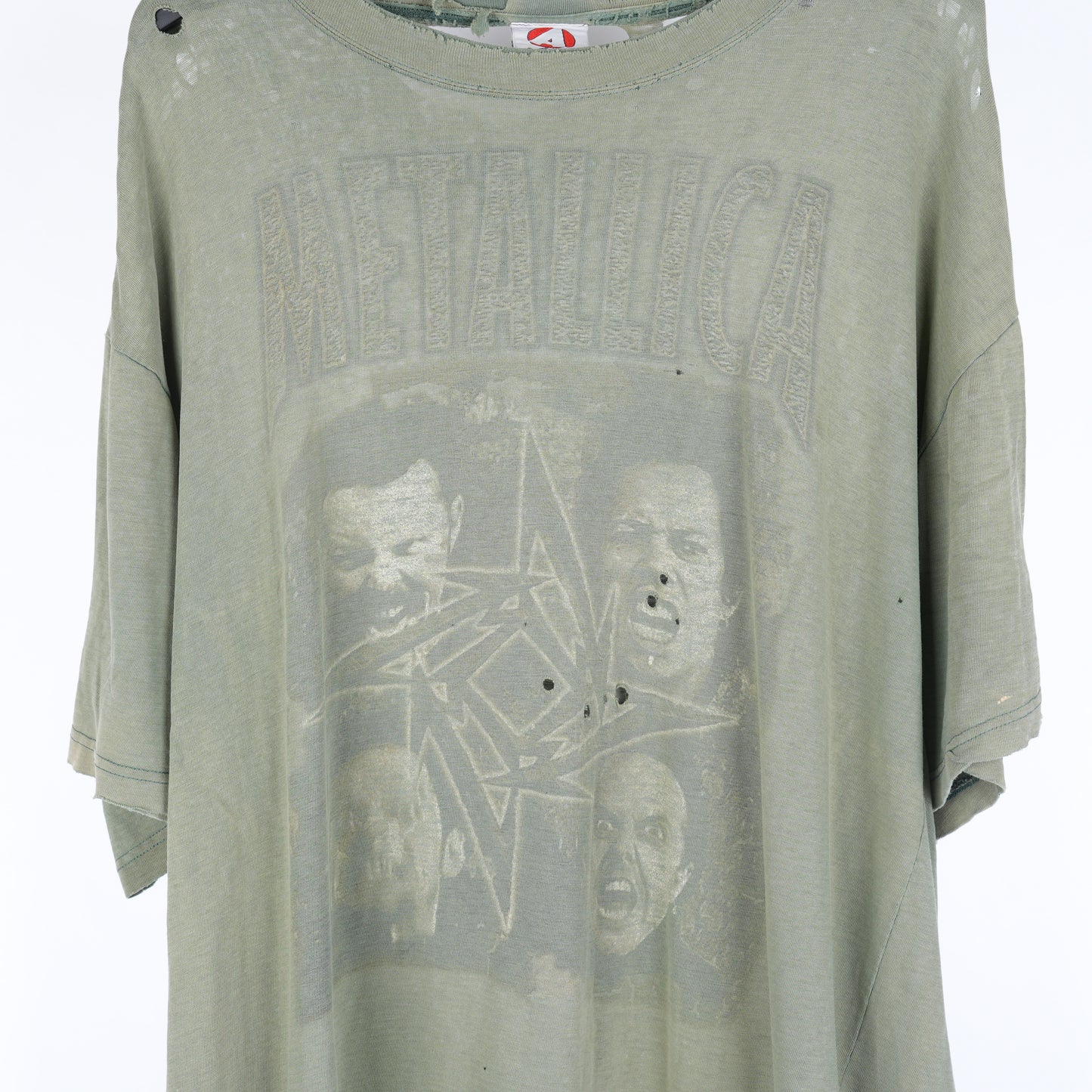 VINTAGE FADED GREEN METALLICA TEE