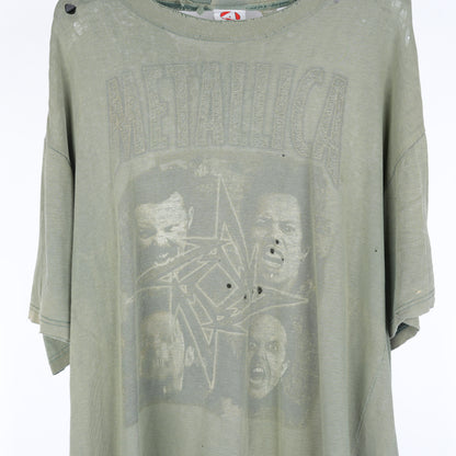 VINTAGE FADED GREEN METALLICA TEE