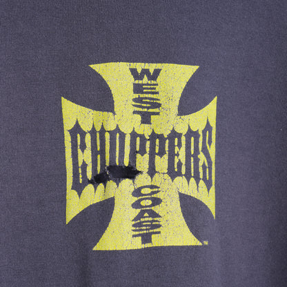 VINTAGE WEST COAST CHOPPERS YELLOW LOGO CUT OFF