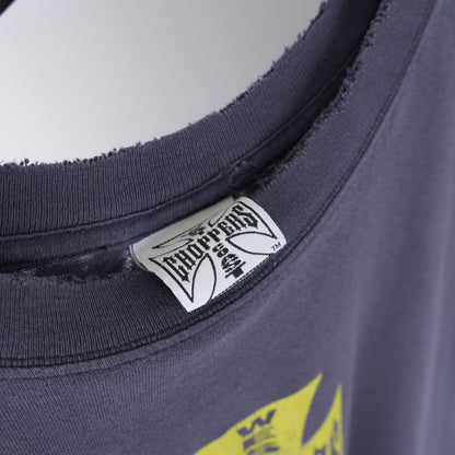 VINTAGE WEST COAST CHOPPERS YELLOW LOGO CUT OFF