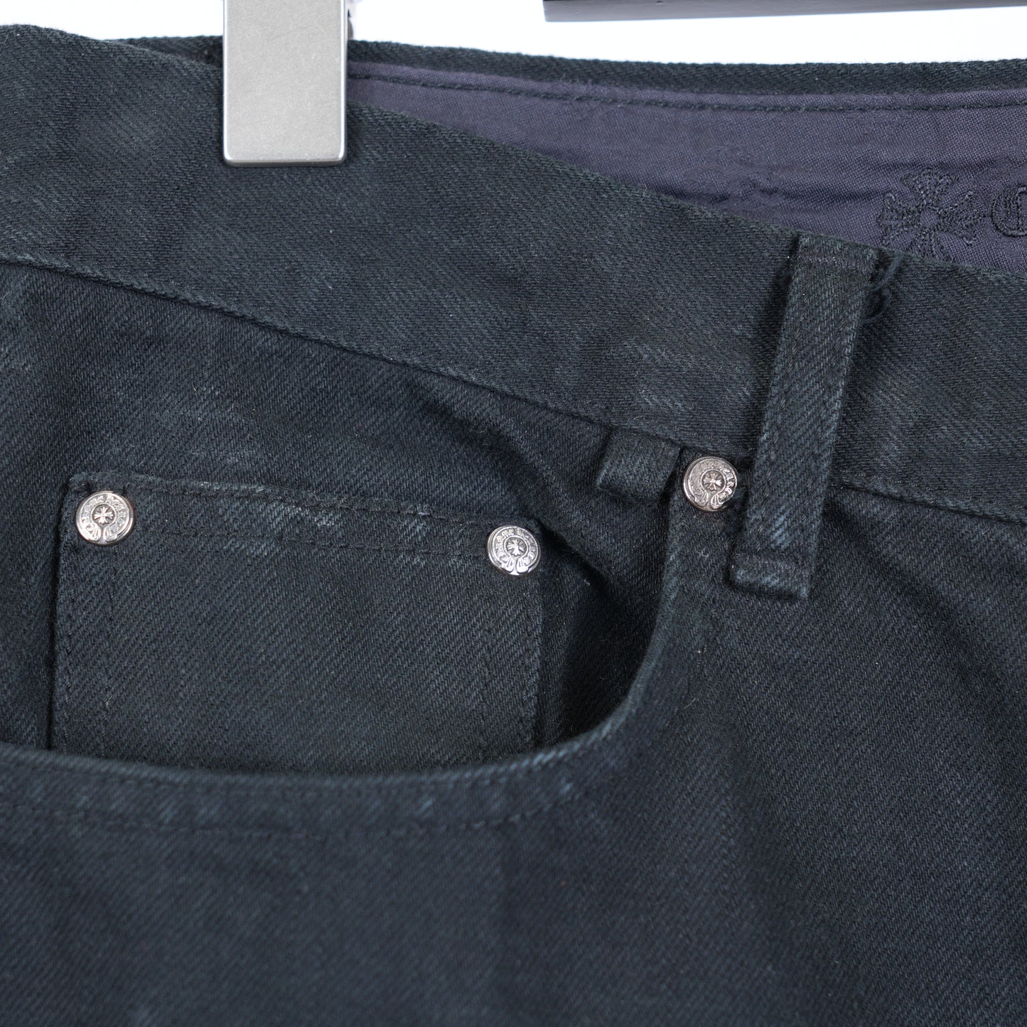 CHROME HEARTS PINK CHECKERED FLEUR PANTS