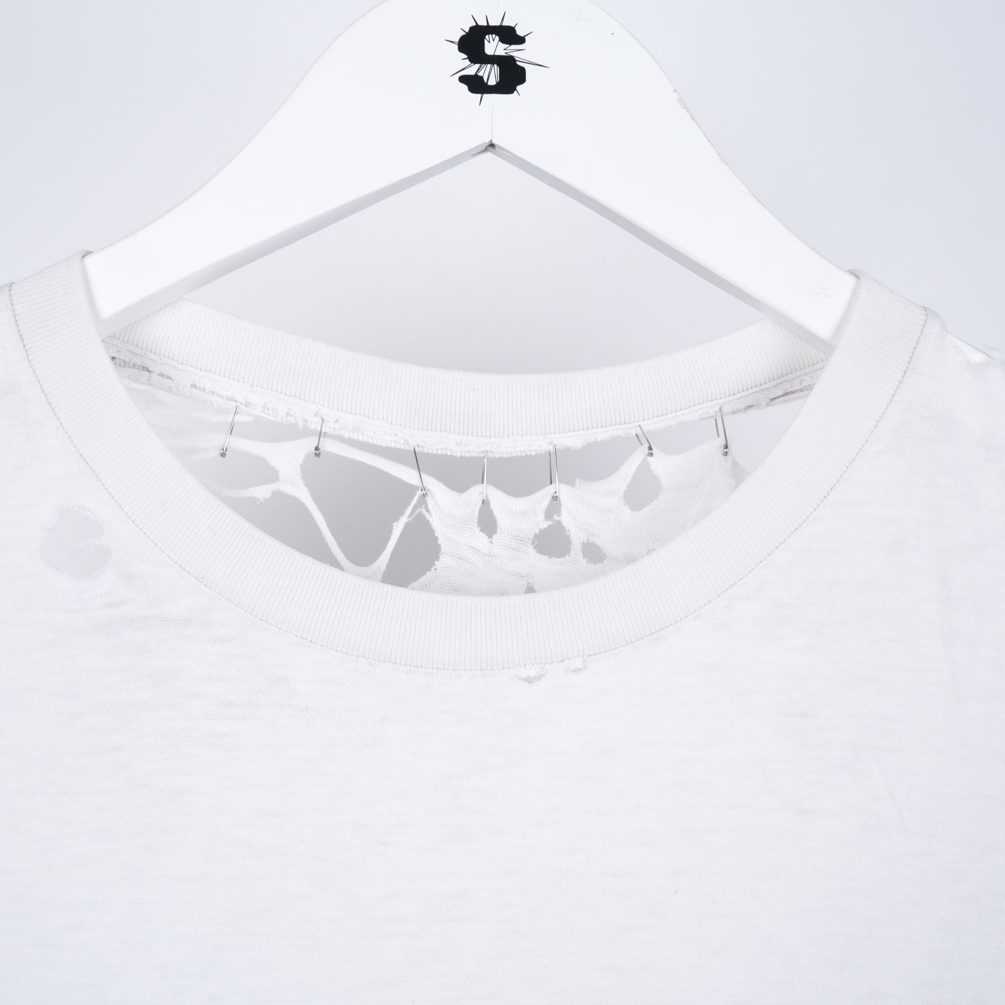 VINTAGE THRASHED BLANK WHITE TEE