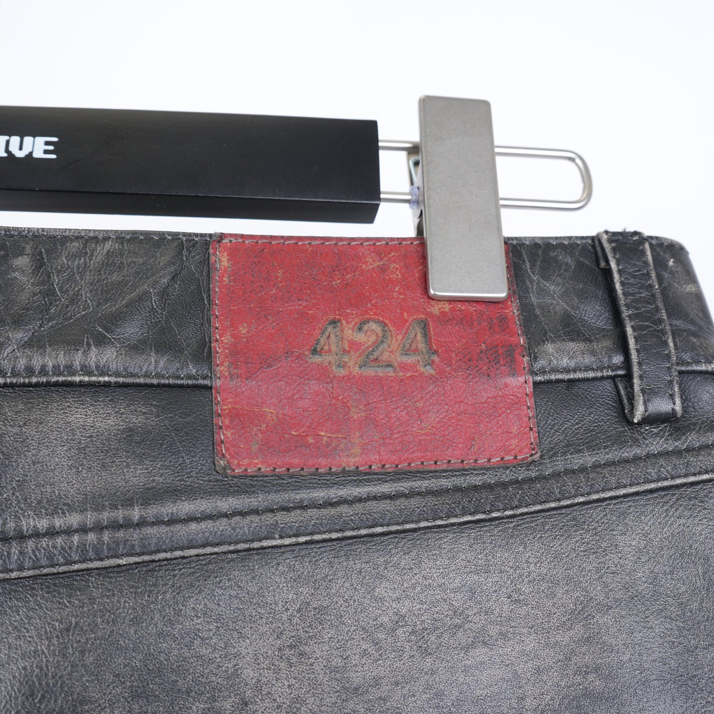 424 LEATHER 5 POCKET PANTS