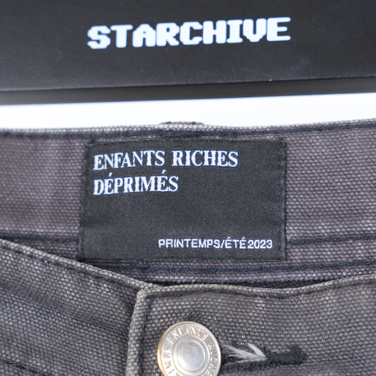 ERD  Distressed Gray Carpenter Pants