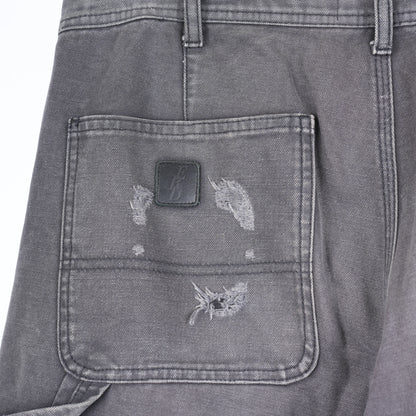 ERD  Distressed Gray Carpenter Pants