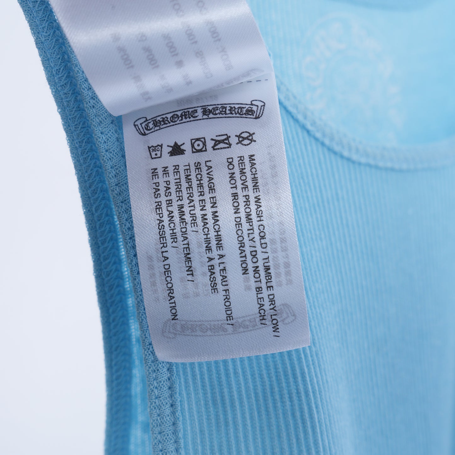 CHROME HEARTS BABY BLUE TANK TOP