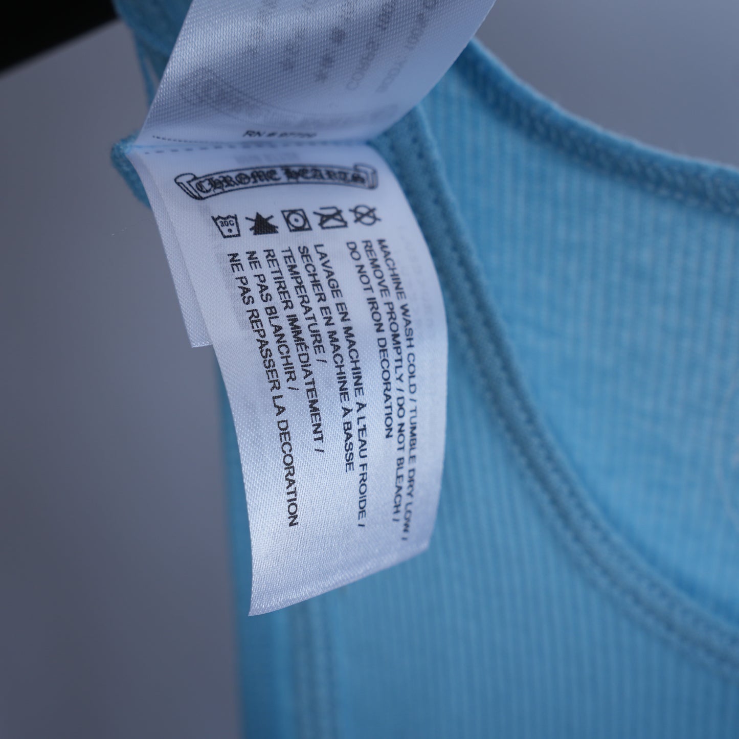 CHROME HEARTS BABY BLUE TANK TOP