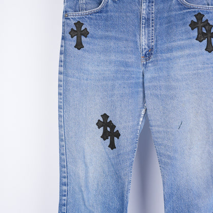 CHROME HEARTS PATCH LIGHT BLUE LEVIS 517