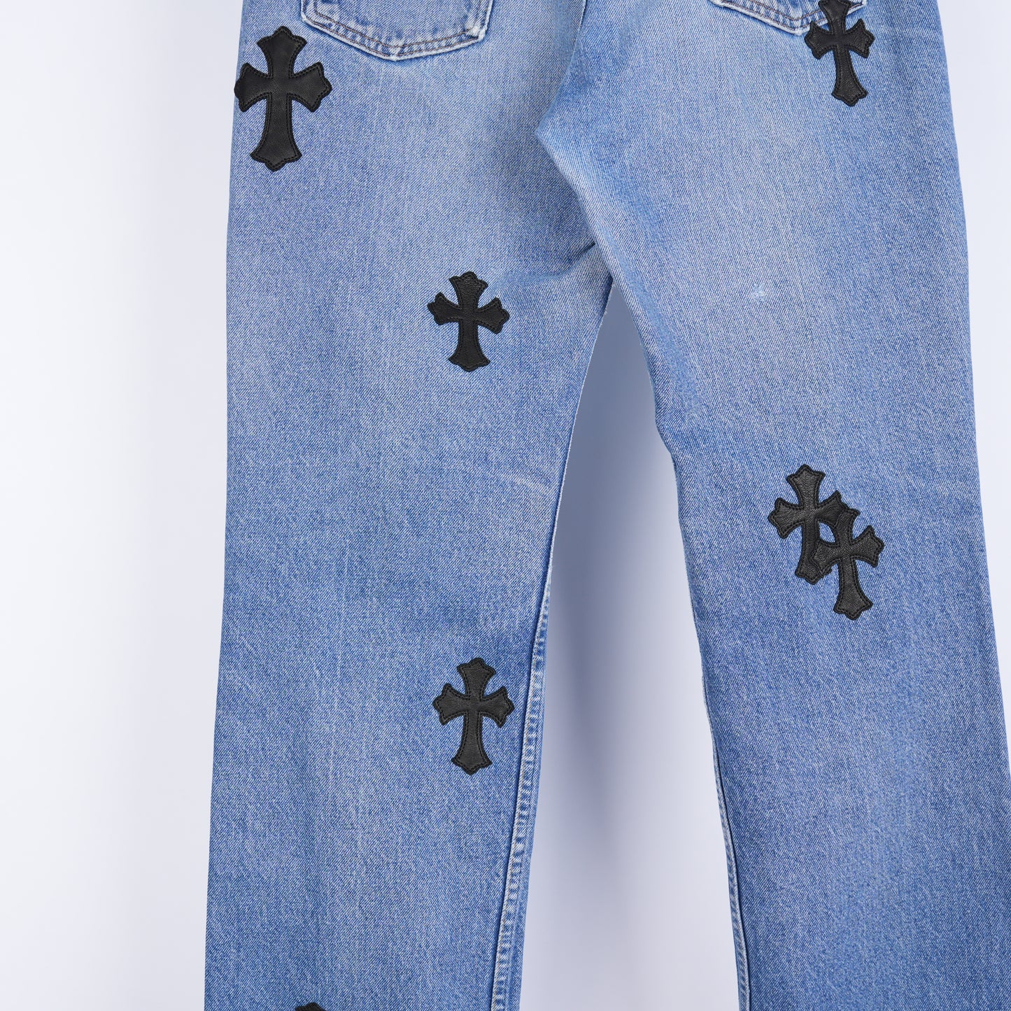CHROME HEARTS PATCH LIGHT BLUE LEVIS 517
