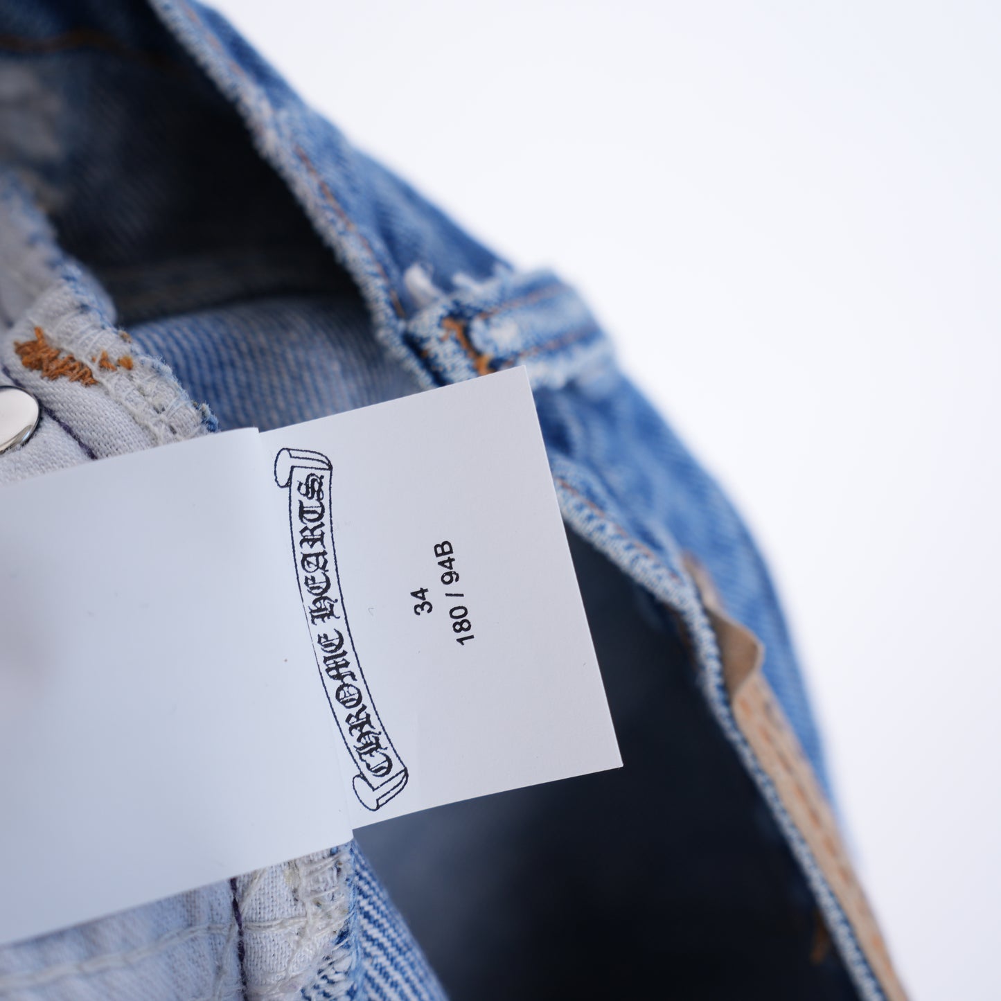 CHROME HEARTS PATCH LIGHT BLUE LEVIS 517