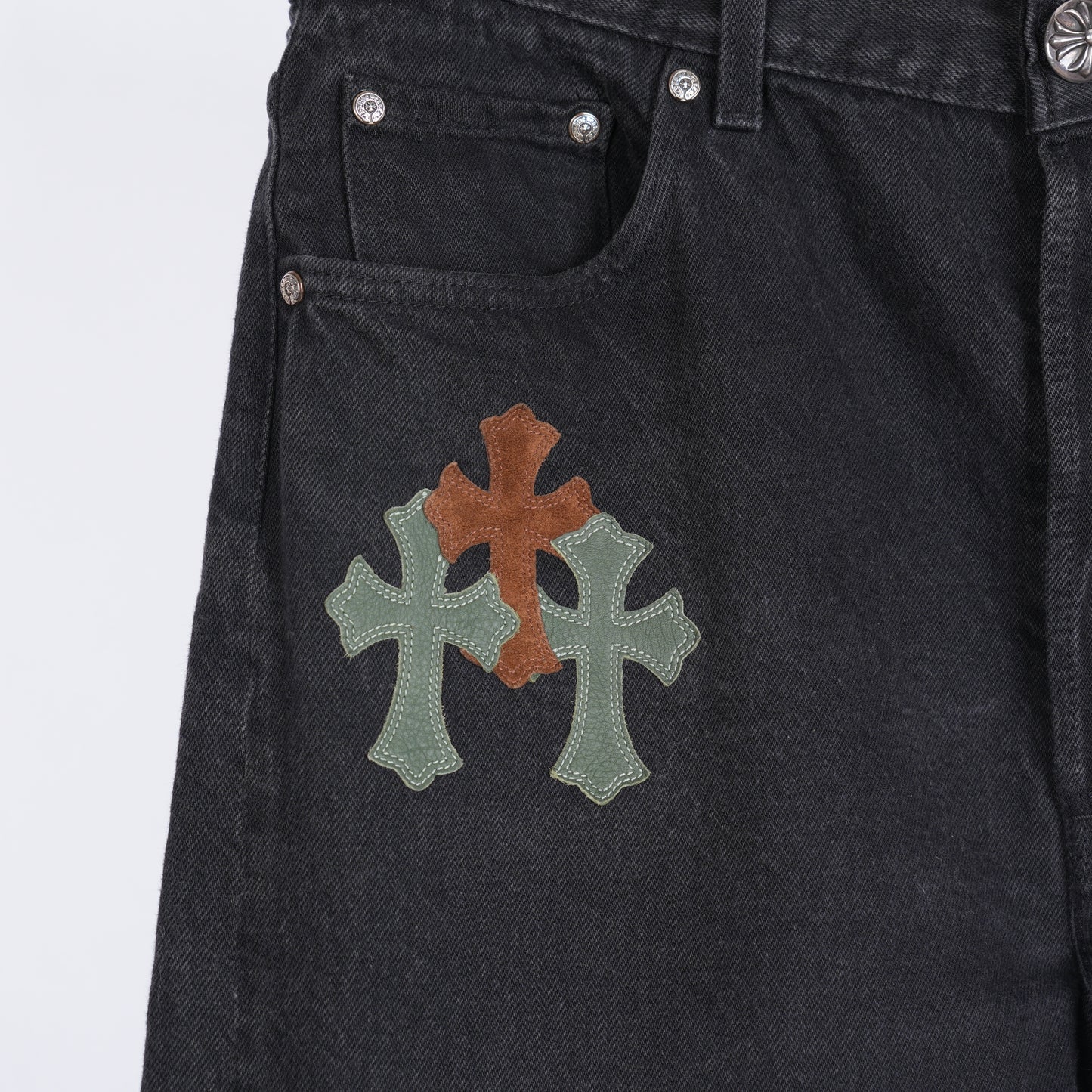 CHROME HEARTS 1/1 BROWN N GREEN BLACK LEVIS