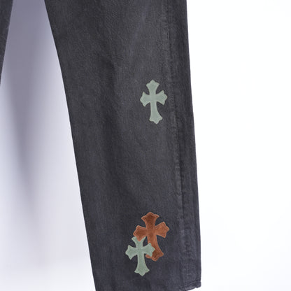 CHROME HEARTS 1/1 BROWN N GREEN BLACK LEVIS