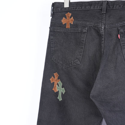 CHROME HEARTS 1/1 BROWN N GREEN BLACK LEVIS