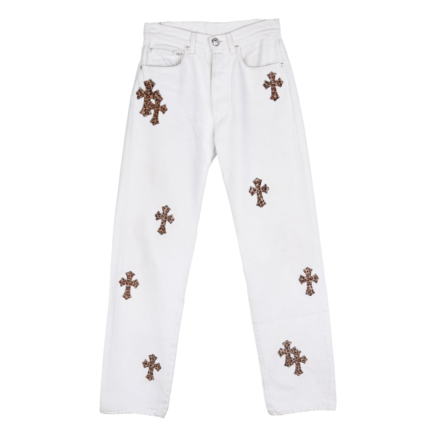 CHROME HEARTS CHEETAH PATCH LEVIS SZ 28