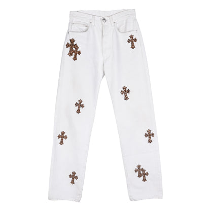 CHROME HEARTS CHEETAH PATCH LEVIS SZ 28