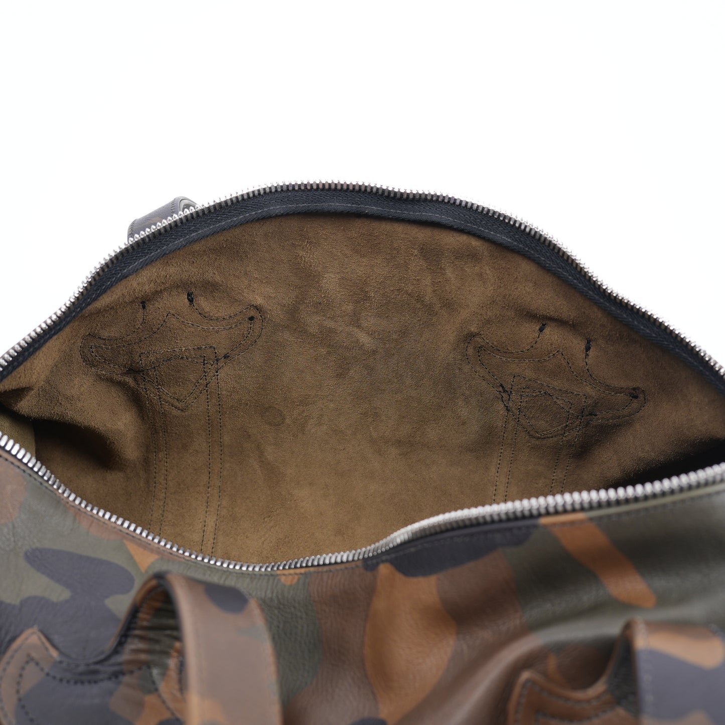 CHROME HEARTS CAMO LEATHER MINI DUFFLE