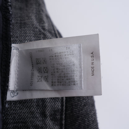 CHROME HEARTS RED AND BLACK CROSS PATCH DRAKE DENIM