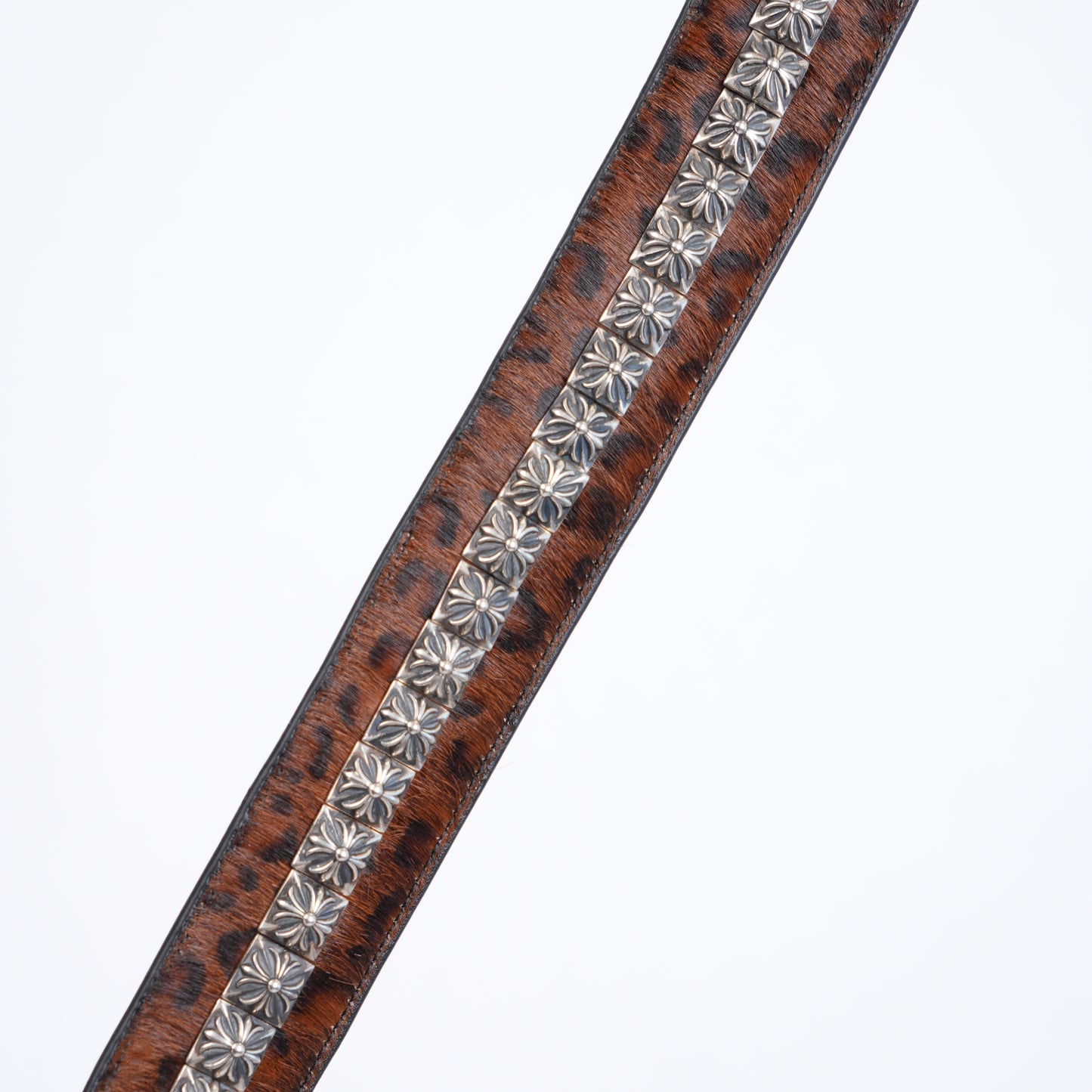 CHROME HEARTS CHEETAH STUDDED ROLLER BELT
