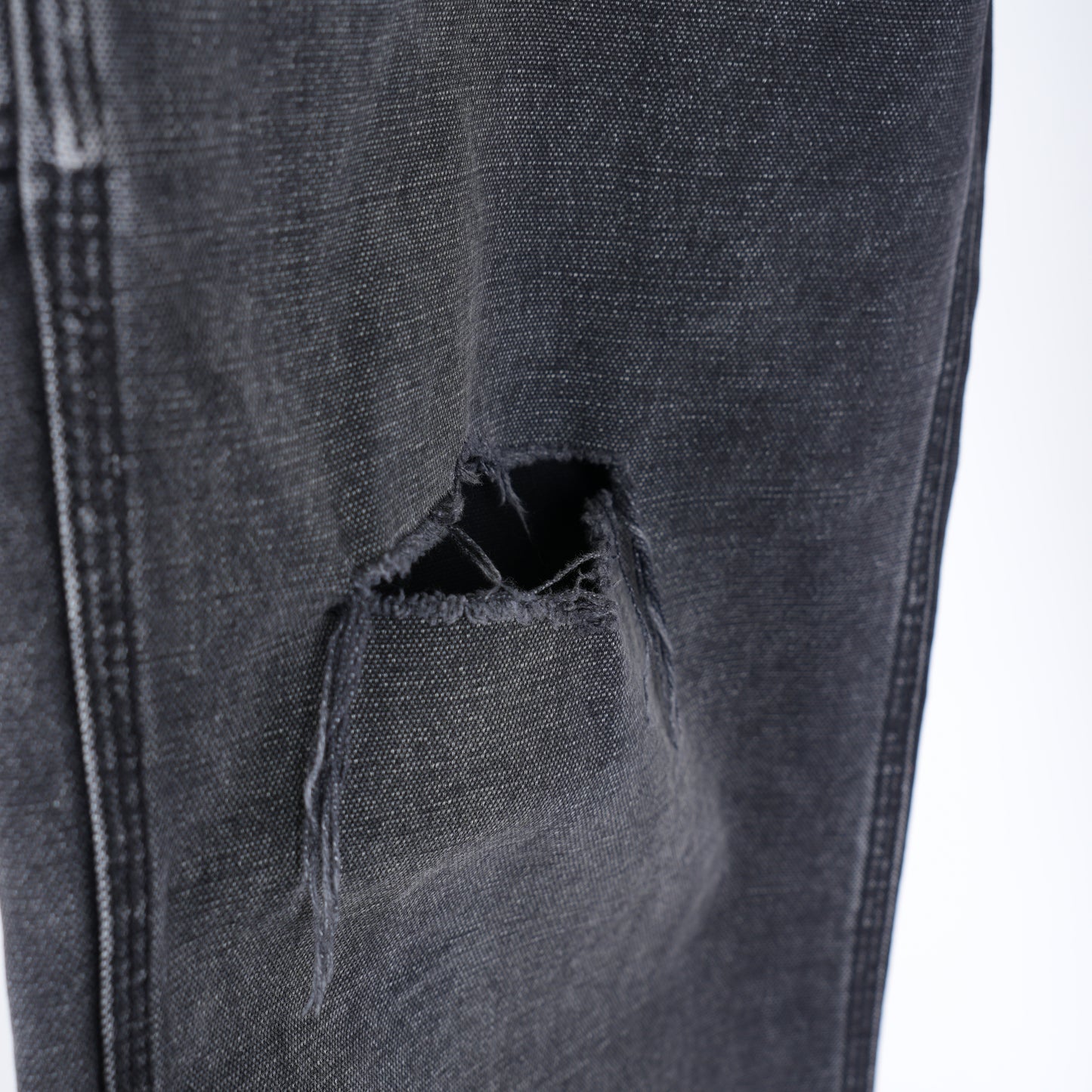 ERD Distressed Faded Black Carpenter Pants