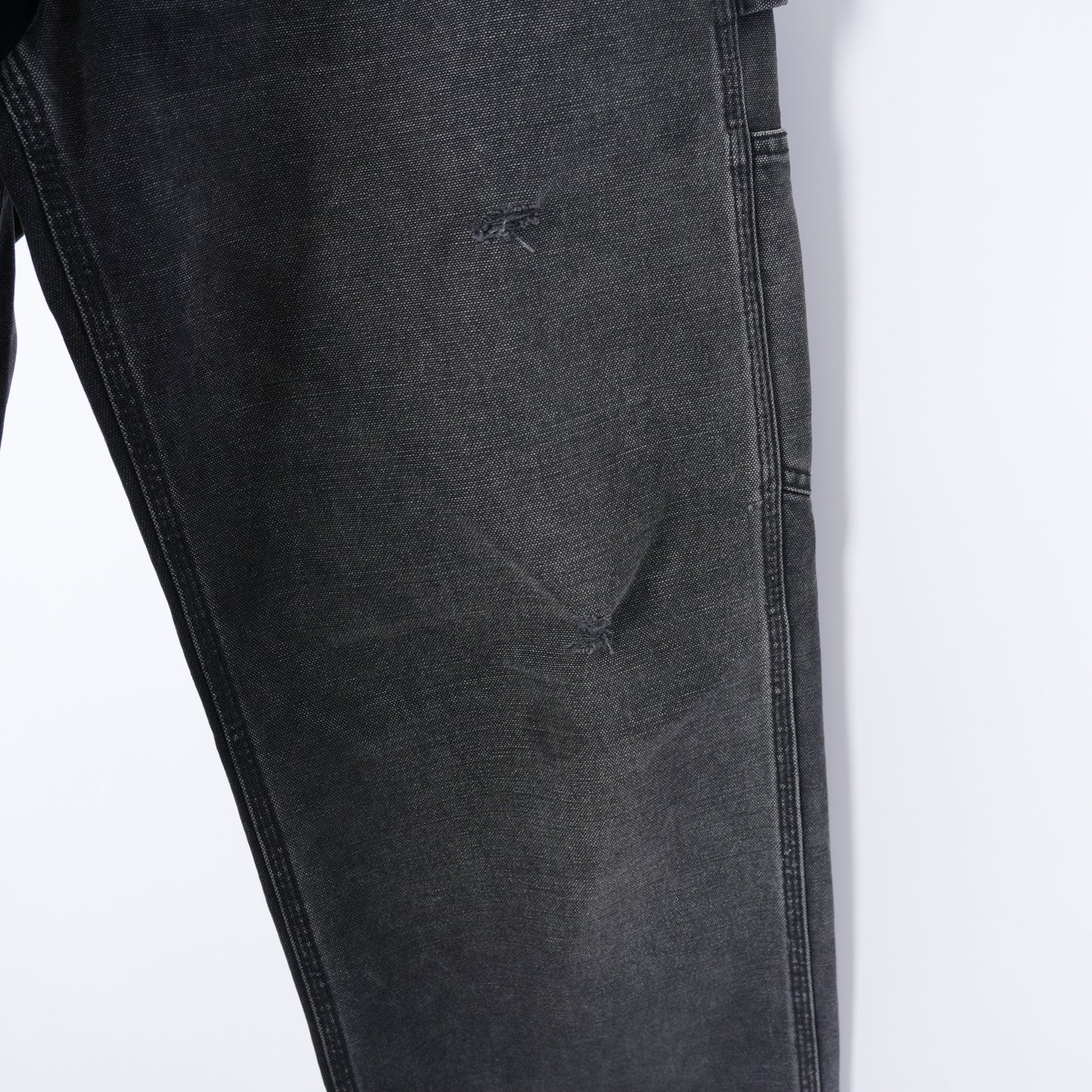 ERD Distressed Faded Black Carpenter Pants