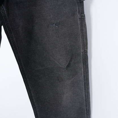 ERD Distressed Faded Black Carpenter Pants
