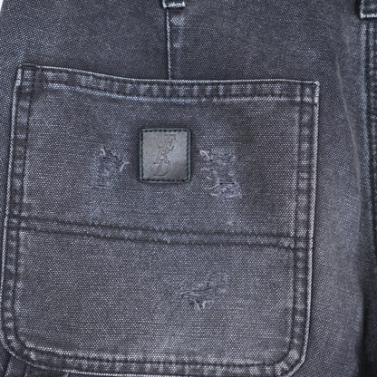 ERD Distressed Faded Black Carpenter Pants