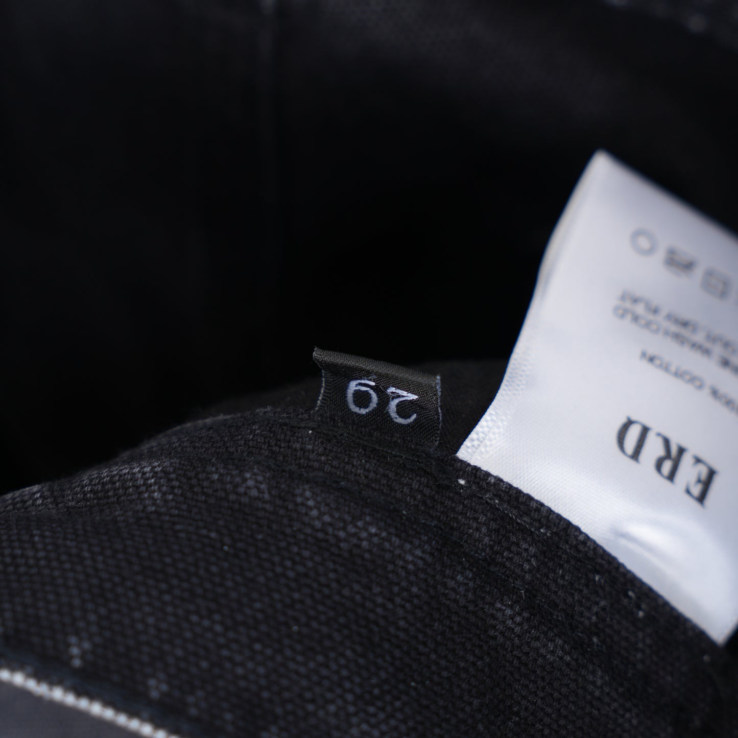 ERD Distressed Faded Black Carpenter Pants