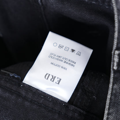 ERD Distressed Faded Black Carpenter Pants