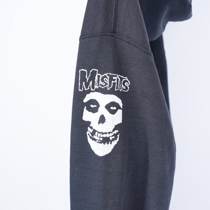 VINTAGE MISFITS SKULL BLACK HOODIE