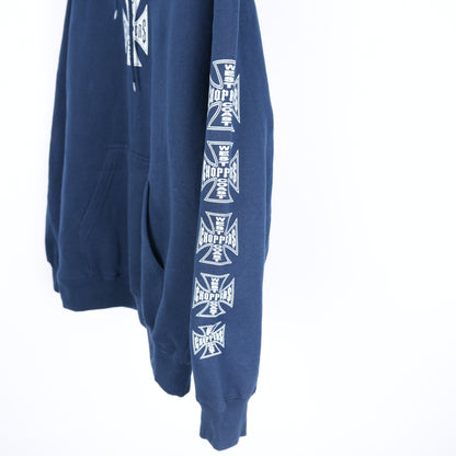 VINTAGE NAVY WCC WEST COAST CHOPPERS HOODIE
