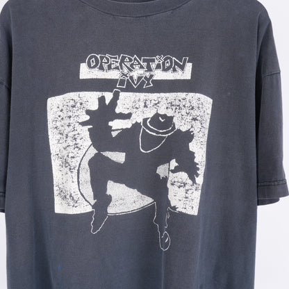 VINTAGE OPERATION IVY BLACK AND WHITE GRAPHIC 1990'S TEE