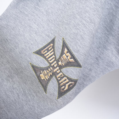 VINTAGE GRAY WCC WEST COAST CHOPPERS HOODIE