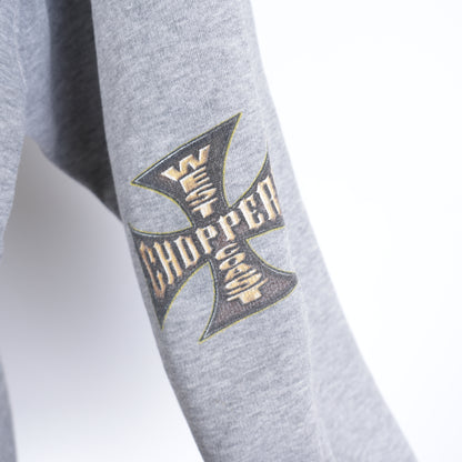 VINTAGE GRAY WCC WEST COAST CHOPPERS HOODIE