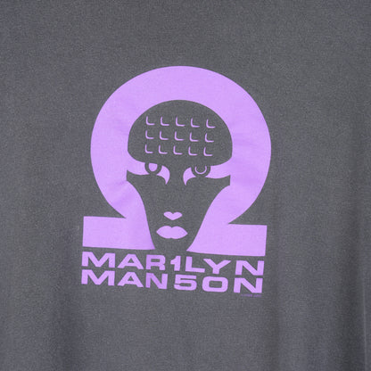 VINTAGE PURPLE FACE MARILYN MASNON LONG 1990'S SLEEVE