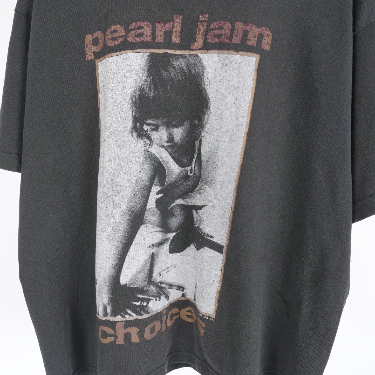 VINTAGE BLACK PEARL JAM CHOICES TEE 1992