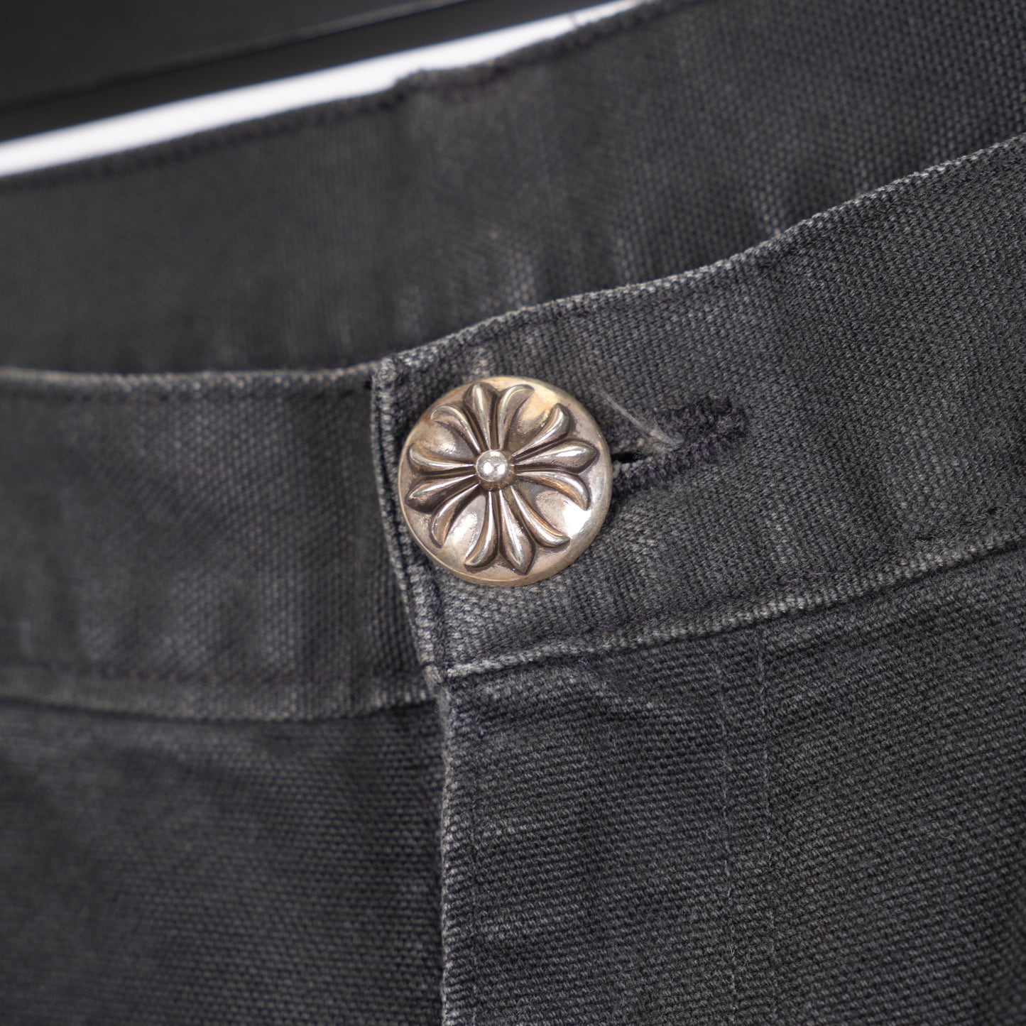 CHROME HEARTS SEX RECORDS DOUBLE KNEE CARPENTERS WHITE CAMO PATCH