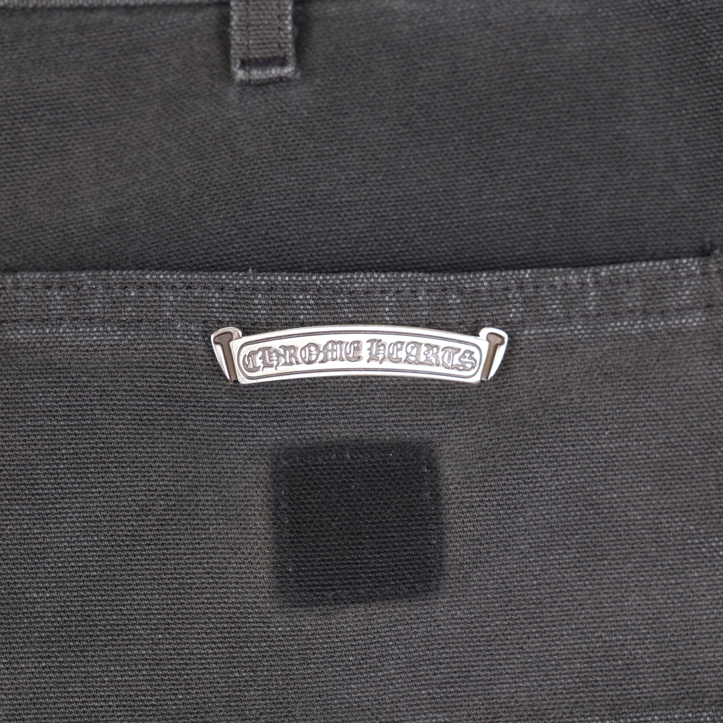CHROME HEARTS SEX RECORDS DOUBLE KNEE CARPENTERS WHITE CAMO PATCH