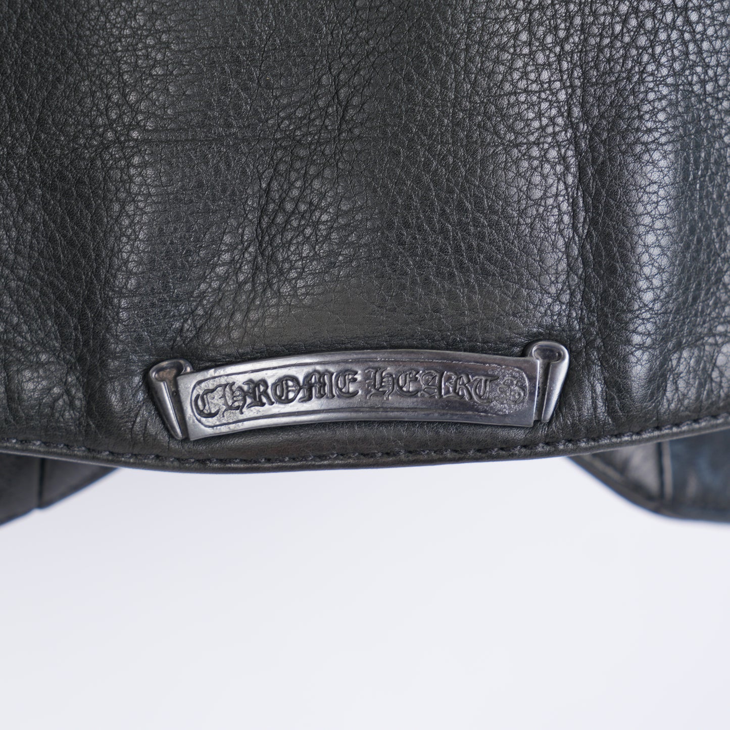 CHROME HEARTS EARLY 90S FLEUR DE LIS LEATHER VEST