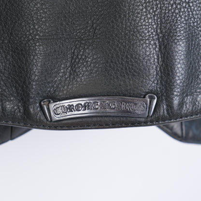 CHROME HEARTS EARLY 90S FLEUR DE LIS LEATHER VEST