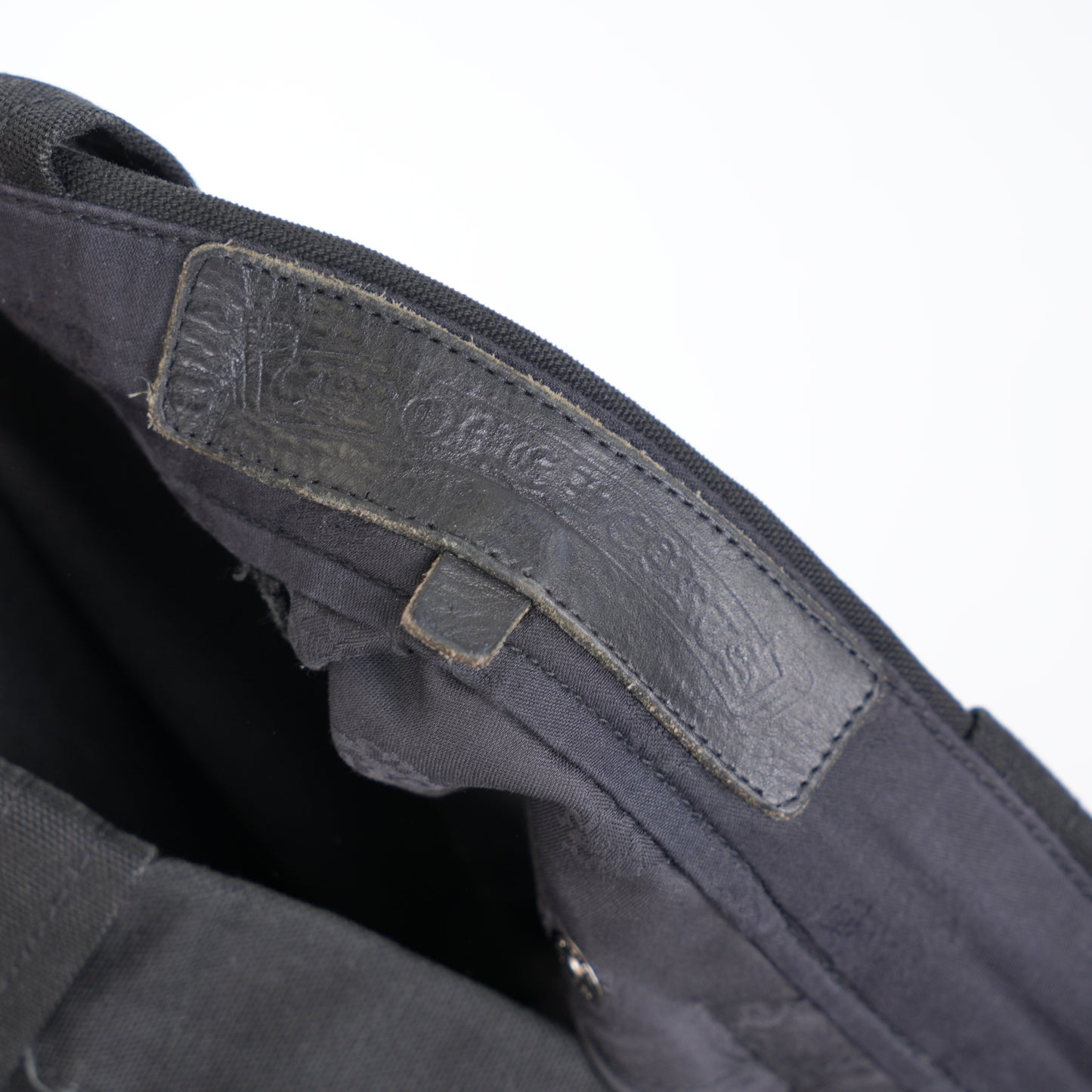 CHROME HEARTS BLACK PATCH BLACK DOUBLE KNEE CARPENTERS