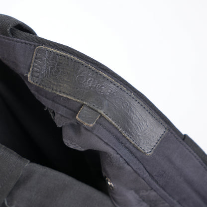 CHROME HEARTS BLACK PATCH BLACK DOUBLE KNEE CARPENTERS