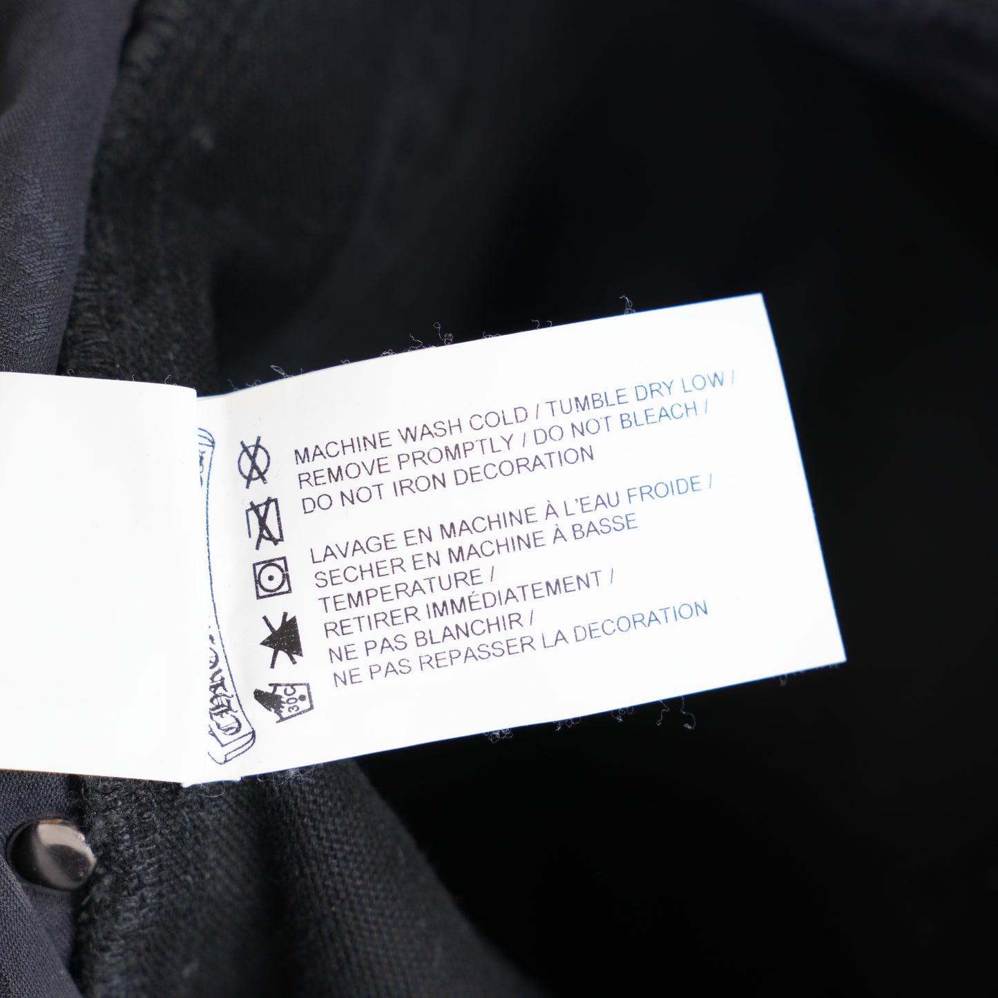 CHROME HEARTS BLACK PATCH BLACK DOUBLE KNEE CARPENTERS