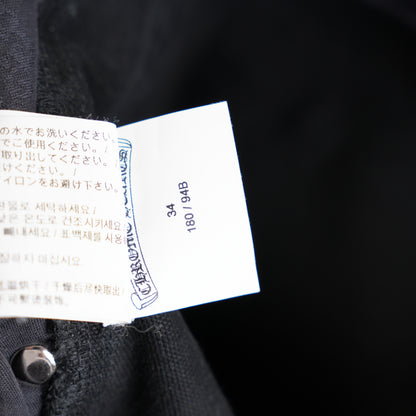 CHROME HEARTS BLACK PATCH BLACK DOUBLE KNEE CARPENTERS