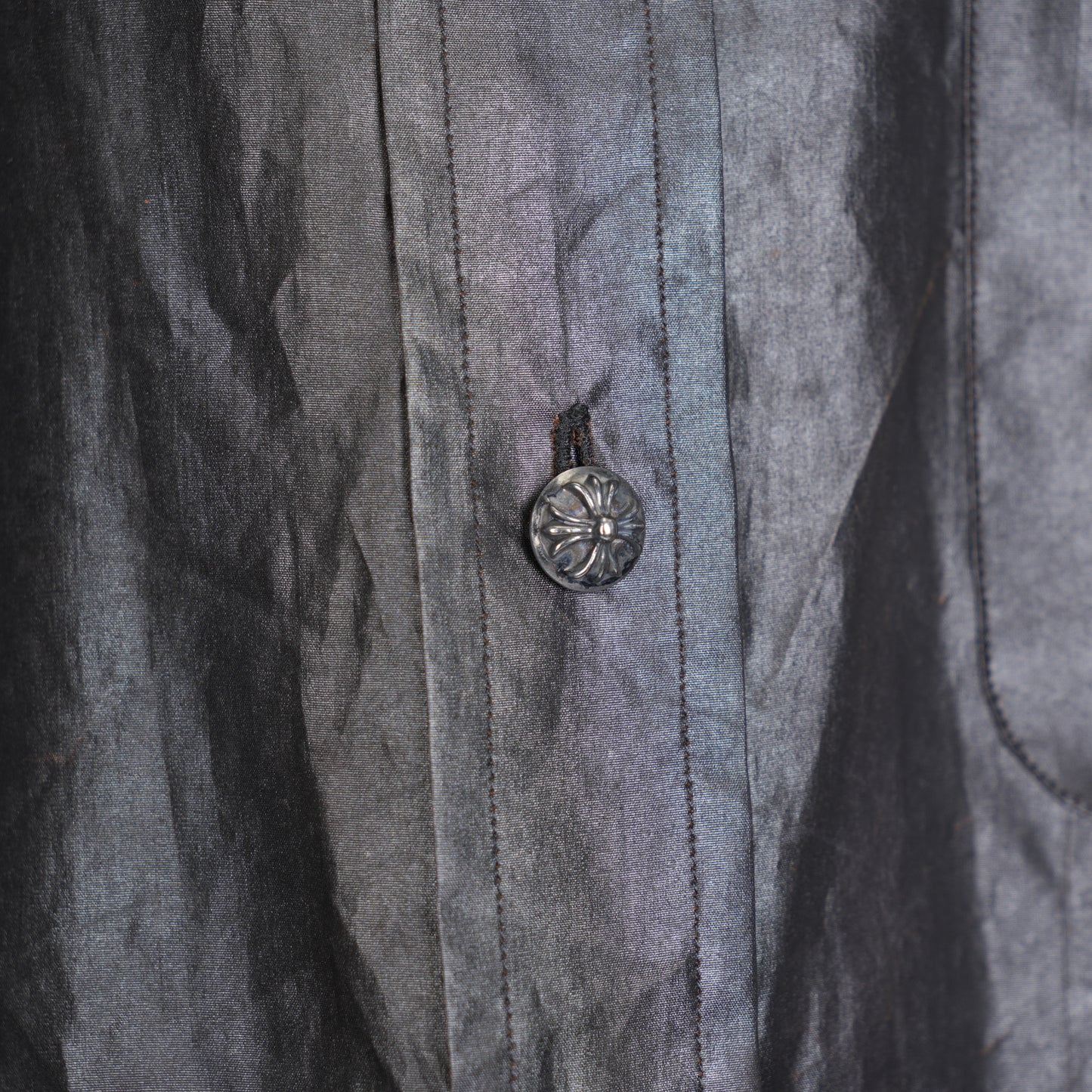CHROME HEARTS 100% SILK VINTAGE DRESS SHIRT