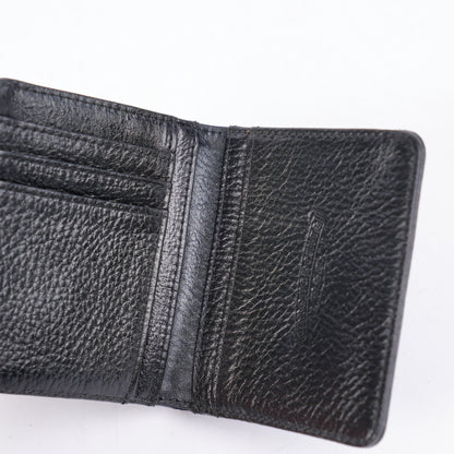 CHROME HEARTS Dr Digiacomo BLACK LEATHER CROSS PATCH BIFOLD WALLET