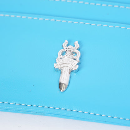 CHROME HEARTS BABY BLUE DAGGER CARD WALLET