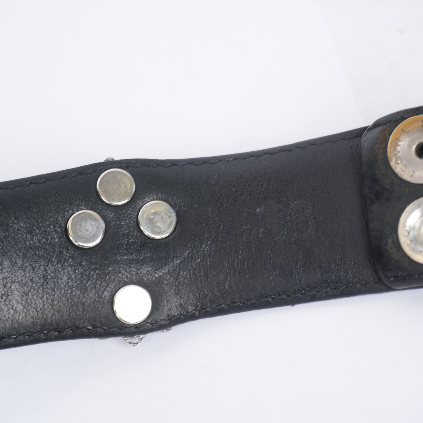 CHROME HEARTS CROSS STUDDED BELT STRAP