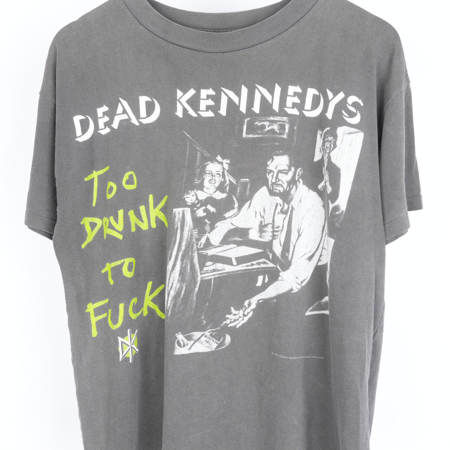 VINTAGE FADED DEAD KENNEDYS "TOO DRUNK TO FUCK" TEE